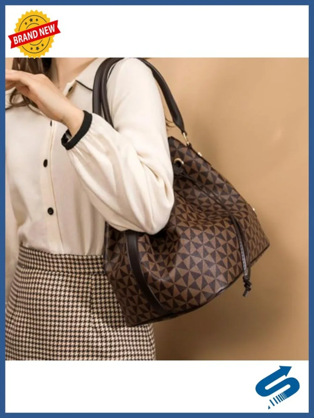 Large Faux Leather Hobo Bag with Drawstring Closure Crossbody for Women